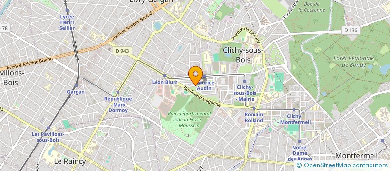 localisation de l'entreprise MOZAIK PARIS à CLICHY-SOUS-BOIS