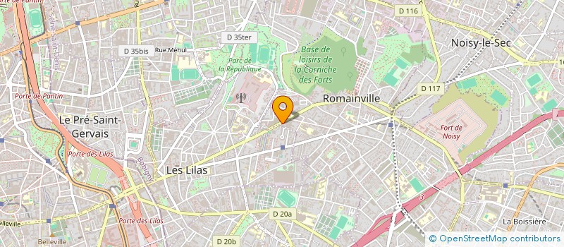 localisation de l'entreprise MOZAIQ à ROMAINVILLE