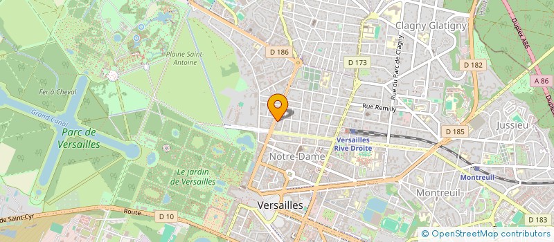 localisation de l'entreprise MOZAR à VERSAILLES