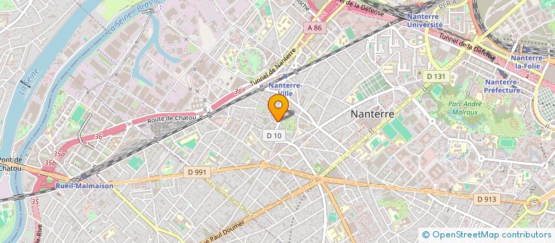localisation de l'entreprise MOZART 3 à NANTERRE