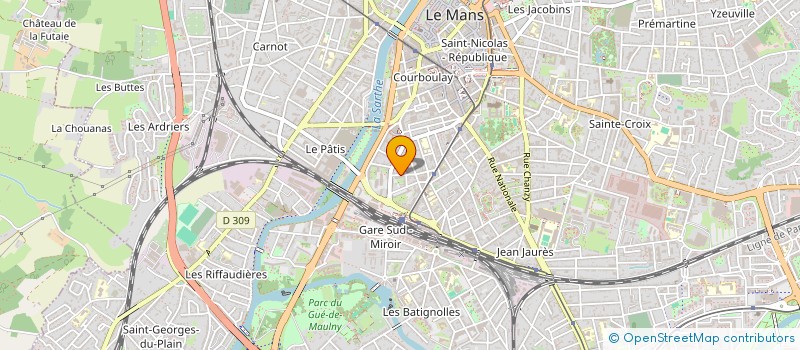 localisation de l'entreprise MOZART à LE MANS
