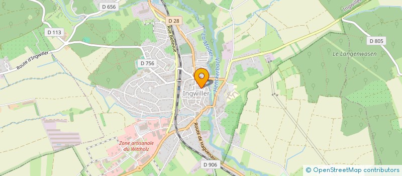 localisation de l'entreprise MOZART  INGWILLER