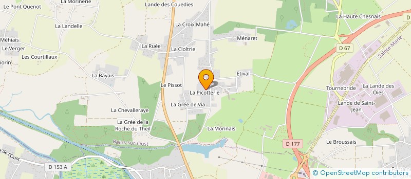 localisation de l'entreprise MOZART  BAINS-SUR-OUST