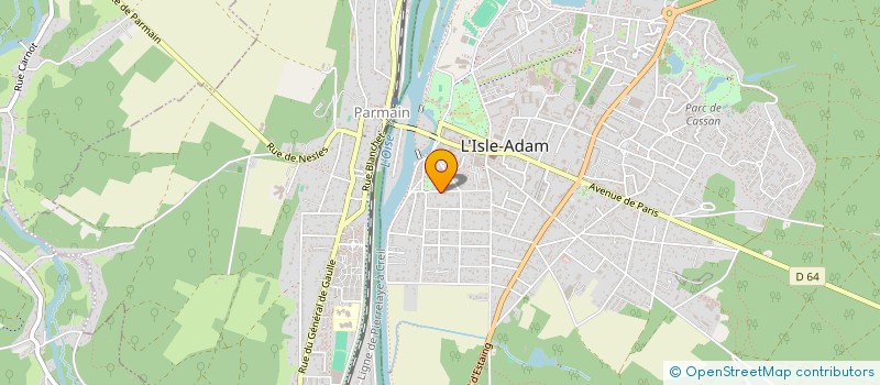 localisation de l'entreprise MOZART  ISLE ADAM