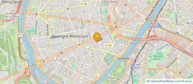 localisation de l'entreprise MOZART à BOULOGNE-BILLANCOURT