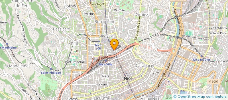 localisation de l'entreprise MOZART FLORO à NICE