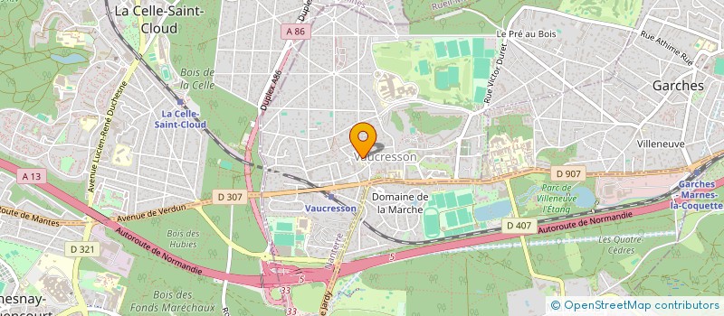 localisation de l'entreprise MOZART INVEST 135 à VAUCRESSON