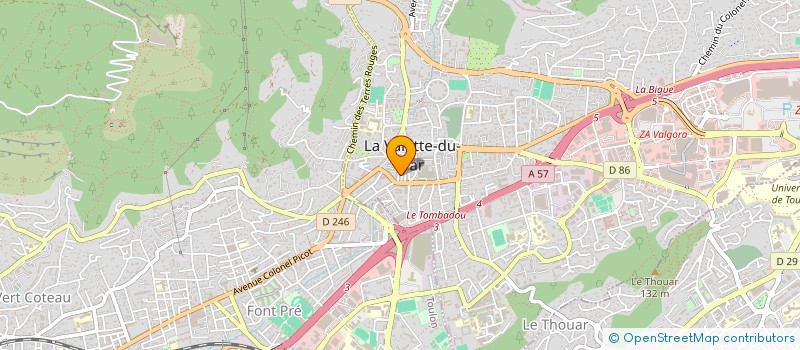 localisation de l'entreprise MOZZONE SARL à LA VALETTE-DU-VAR