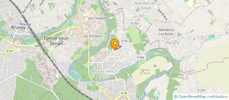 localisation de l'entreprise MP à BRUNOY