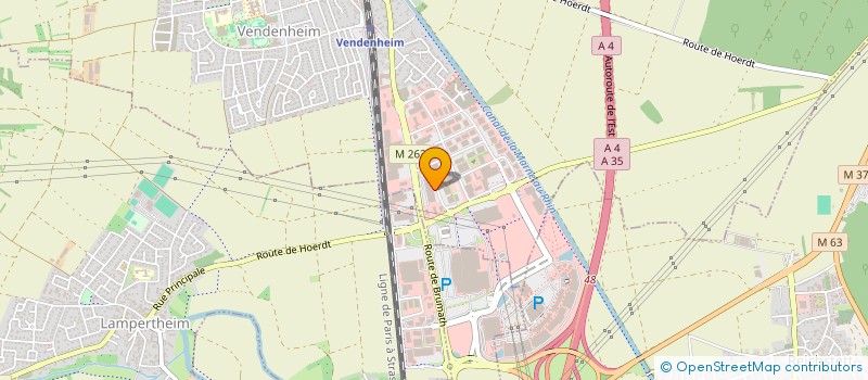 localisation de l'entreprise MP 4 9 à VENDENHEIM
