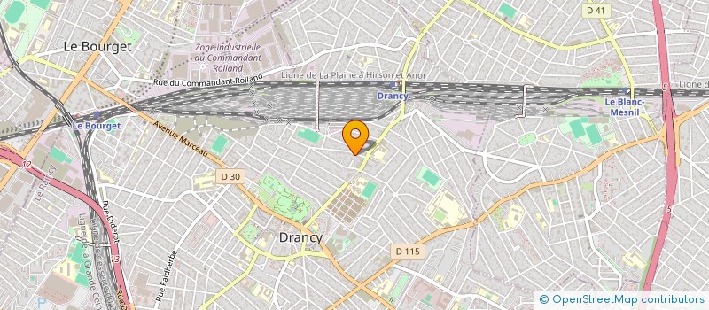localisation de l'entreprise MP à DRANCY