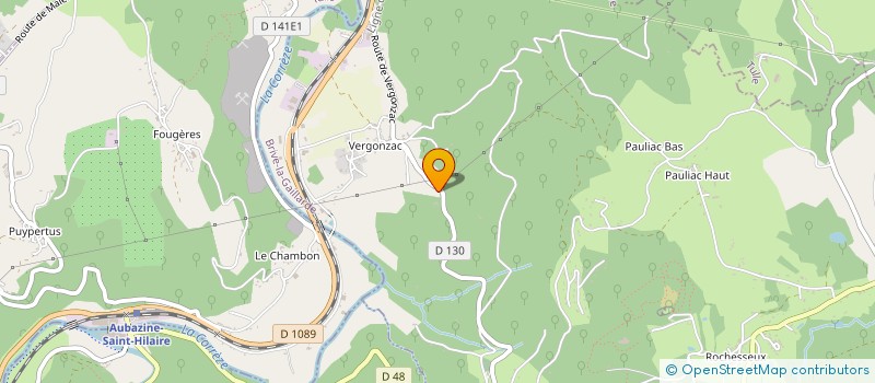 localisation de l'entreprise MP  AUBAZINE