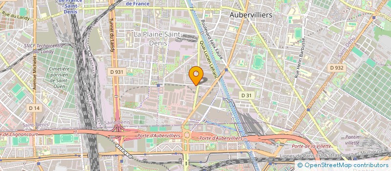 localisation de l'entreprise MP  AUBERVILLIERS