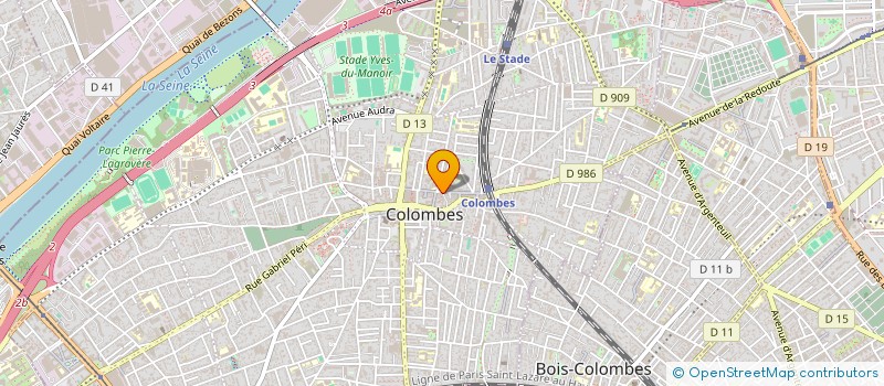 localisation de l'entreprise MP ANIMATION à COLOMBES