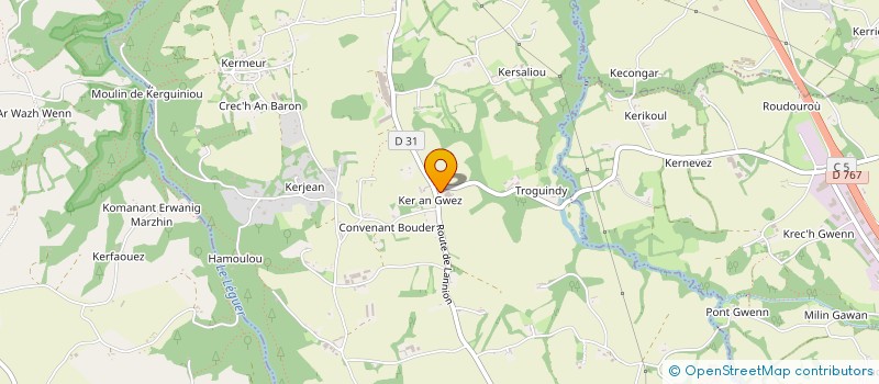 localisation de l'entreprise MP BATI  TONQUEDEC