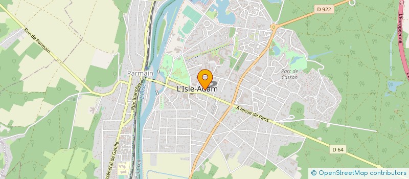 localisation de l'entreprise MP BATI à ISLE ADAM