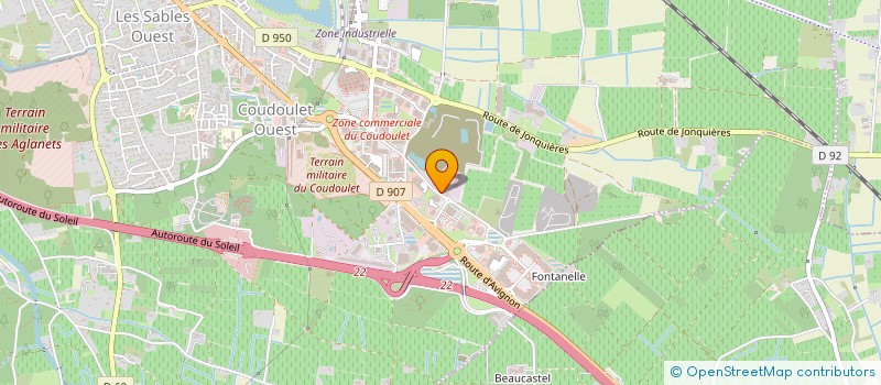 localisation de l'entreprise MP BETON à ORANGE