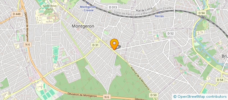 localisation de l'entreprise MP BOIS à MONTGERON
