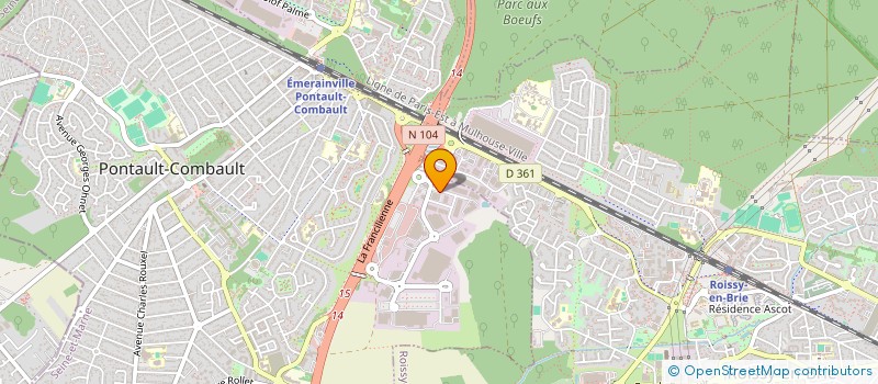 localisation de l'entreprise MP BTP à PONTAULT-COMBAULT