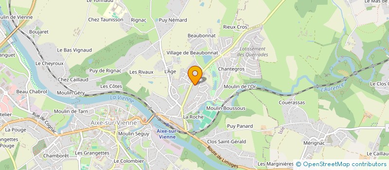 localisation de l'entreprise MP CARRELAGE ET ASSOCIES à AIXE-SUR-VIENNE