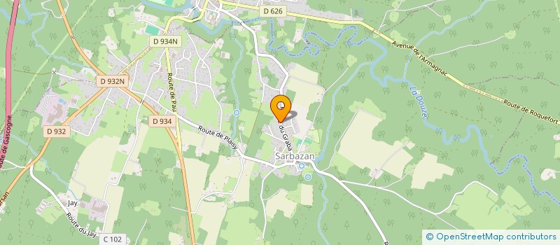 localisation de l'entreprise MP CARRELAGES  SARBAZAN