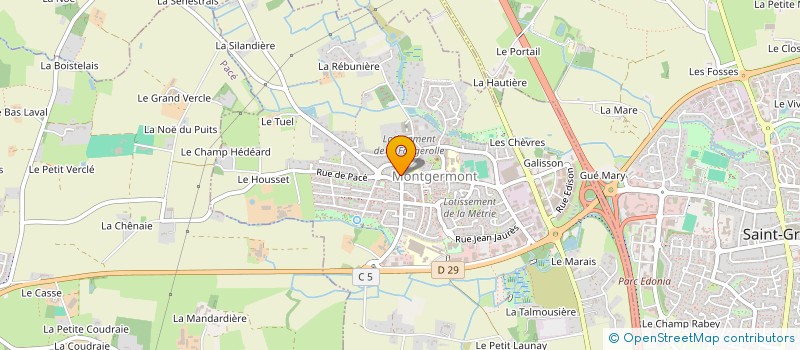 localisation de l'entreprise MP/CF à MONTGERMONT