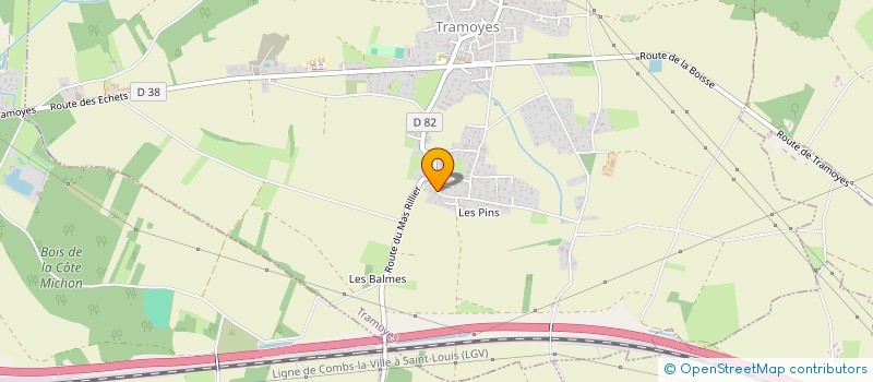 localisation de l'entreprise MP CHARDON  TRAMOYES