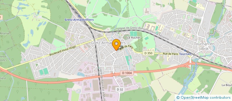 localisation de l'entreprise MP COIFF à GRETZ-ARMAINVILLIERS
