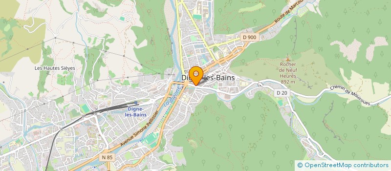 localisation de l'entreprise MP COIFFURE à DIGNE-LES-BAINS