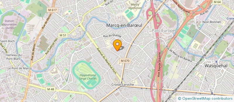 localisation de l'entreprise MP CONSEIL à MARCQ-EN-BARŒUL