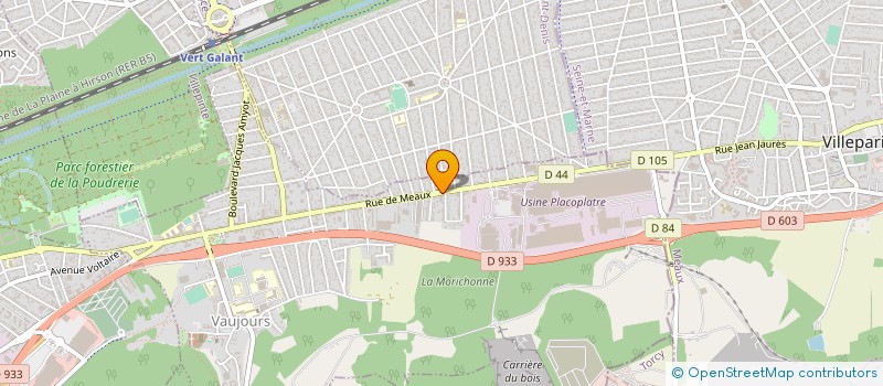 localisation de l'entreprise MP CONSTRUCTION  VAUJOURS