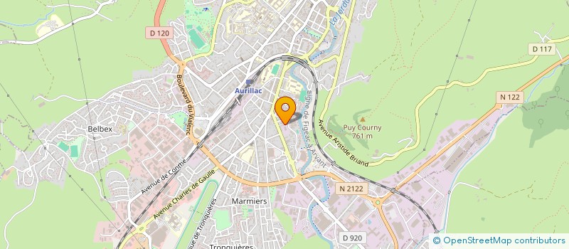localisation de l'entreprise MP CONSTRUCTION à AURILLAC