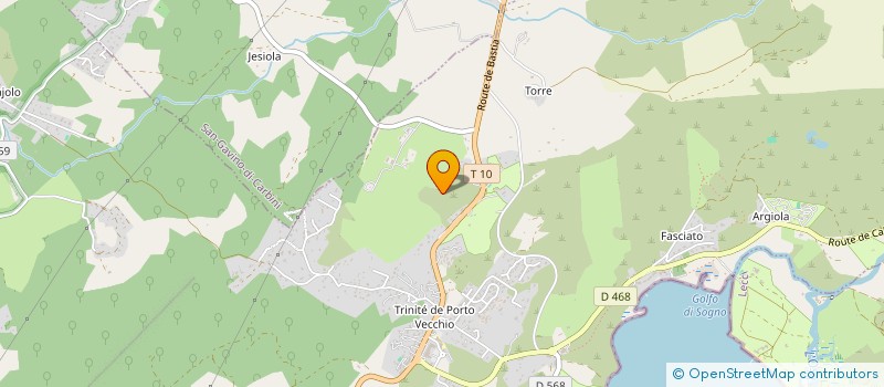 localisation de l'entreprise MP CONSTRUCTION à PORTO-VECCHIO