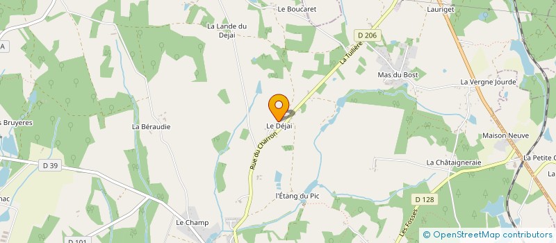 localisation de l'entreprise MP CONSTRUCTION à PEYRILHAC