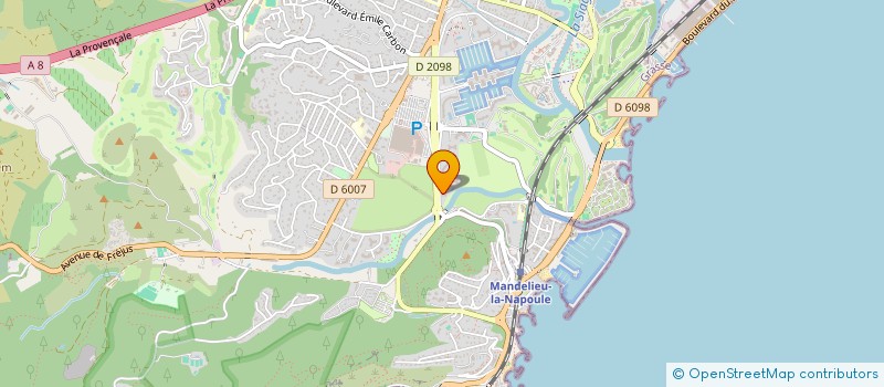 localisation de l'entreprise MP CONSULTING à MANDELIEU-LA-NAPOULE