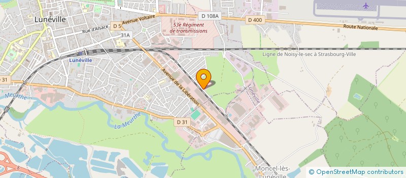 localisation de l'entreprise MP CONSULTING  LUNEVILLE