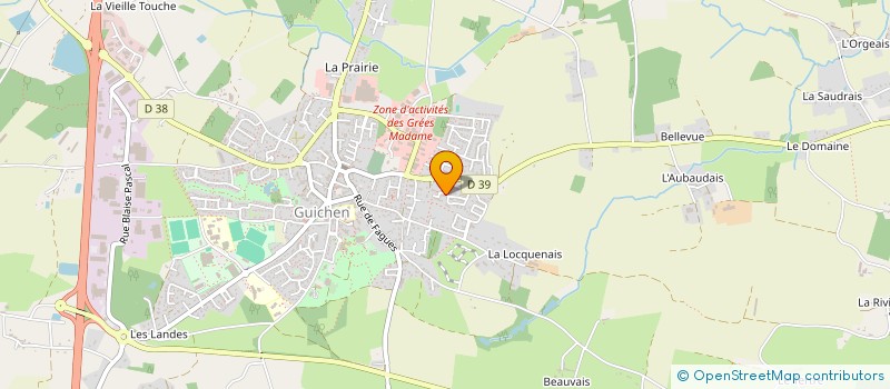 localisation de l'entreprise MP COURTIER ET CONSEILS à GUICHEN