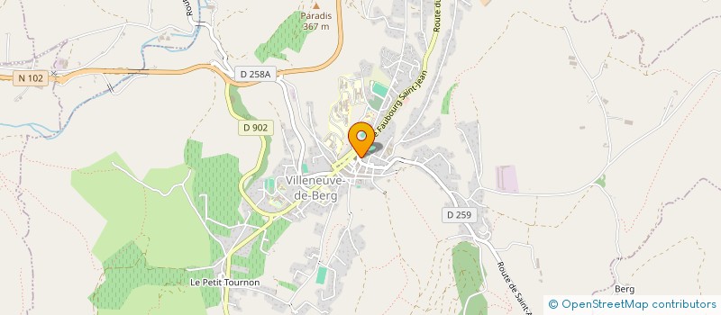 localisation de l'entreprise MP DANEIROLE-IMBERT à VILLENEUVE-DE-BERG