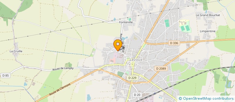 localisation de l'entreprise MP DECO à LEZOUX