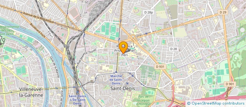 localisation de l'entreprise MP DESTOCK à SAINT-DENIS