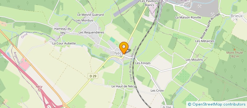 localisation de l'entreprise MP DISTRIBUTION à NECY