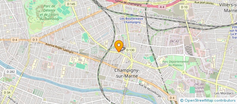localisation de l'entreprise MP DISTRIBUTION à CHAMPIGNY-SUR-MARNE
