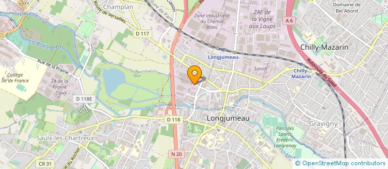 localisation de l'entreprise MP EVOLUTION à LONGJUMEAU