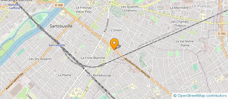 localisation de l'entreprise MP FERMETURES à SARTROUVILLE