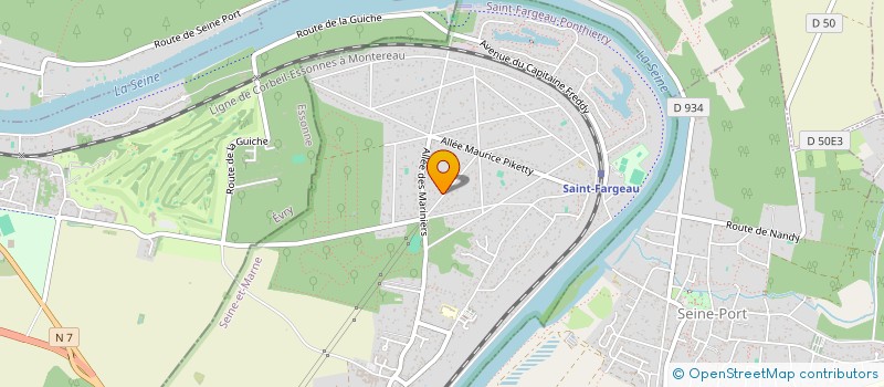localisation de l'entreprise MP GESTION à SAINT-FARGEAU-PONTHIERRY