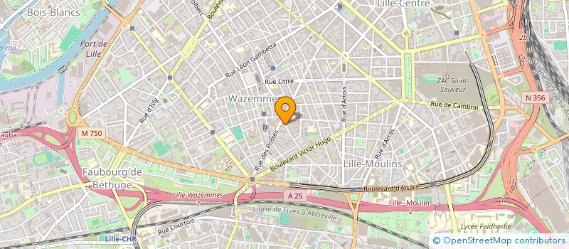 localisation de l'entreprise MP HOLDING à LILLE