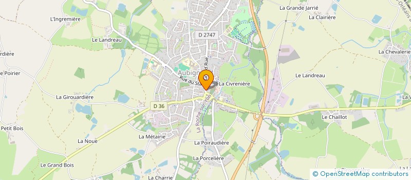 localisation de l'entreprise MP HOME  AUBIGNY-LES CLOUZEAUX