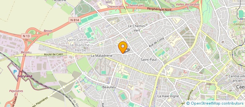 localisation de l'entreprise MP IMMO à CAEN