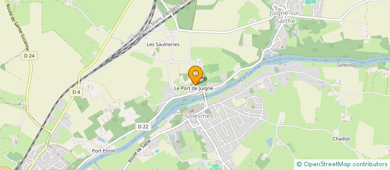 localisation de l'entreprise MP IMMO  JUIGNE-SUR-SARTHE