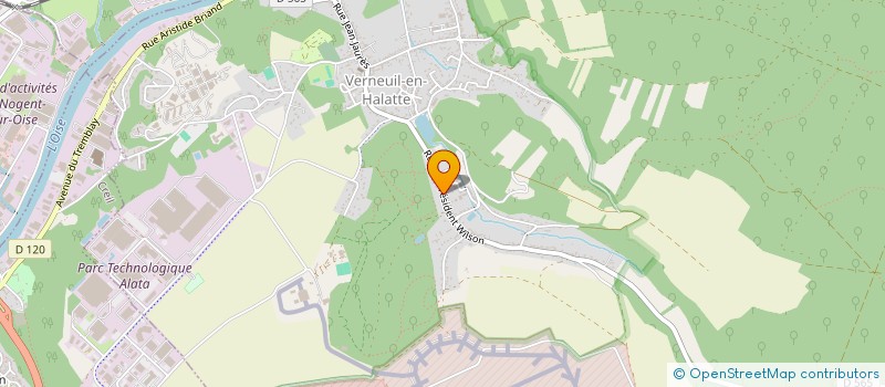 localisation de l'entreprise MP INDUSTRIE  VERNEUIL-EN-HALATTE